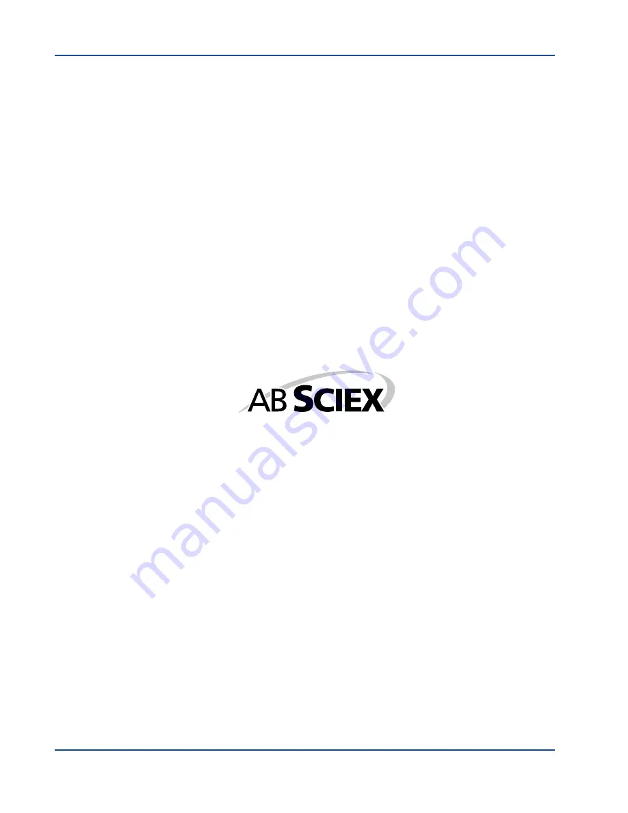 AB Sciex API 5000 LC/MS/MS Скачать руководство пользователя страница 4