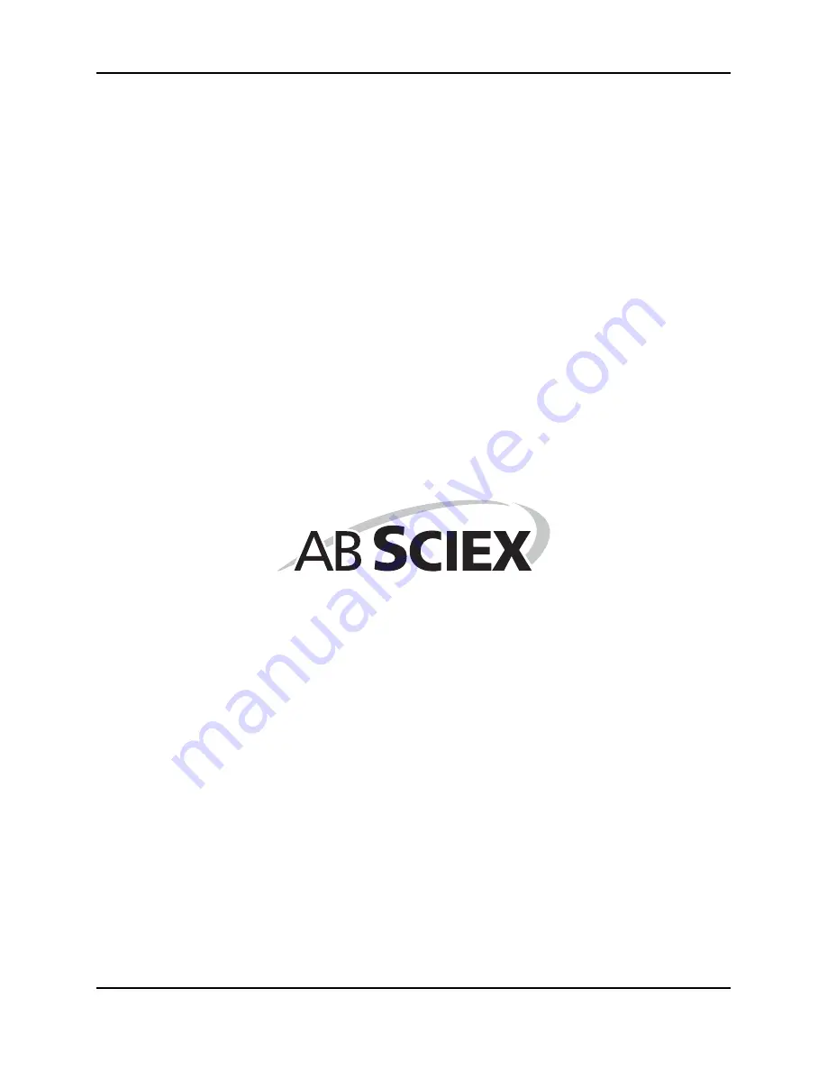 AB Sciex QTRAP 4500 LC/MS/MS system System User'S Manual Download Page 4