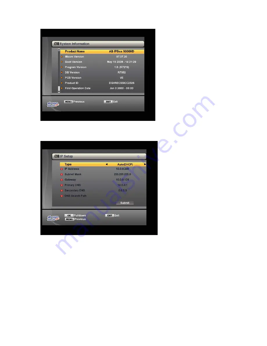 ab IPBox 9000HD Manual Download Page 15