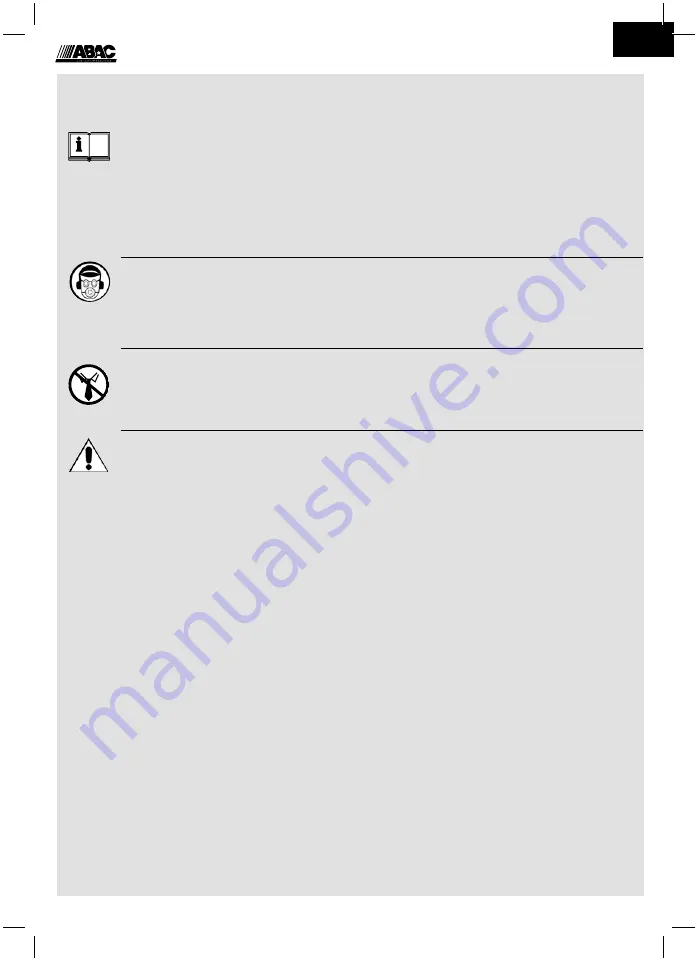 ABAC 8973005956 Instructions For Use Manual Download Page 17