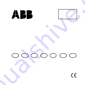 ABB 2CKA006900A1666 Скачать руководство пользователя страница 1