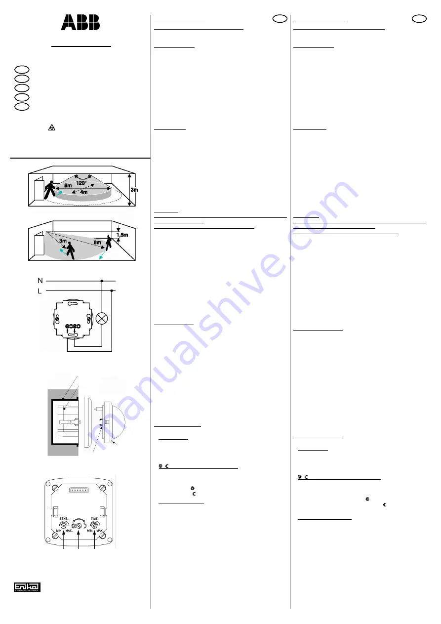 ABB 3299A-A12100 Instructions For Installation And Use Download Page 1