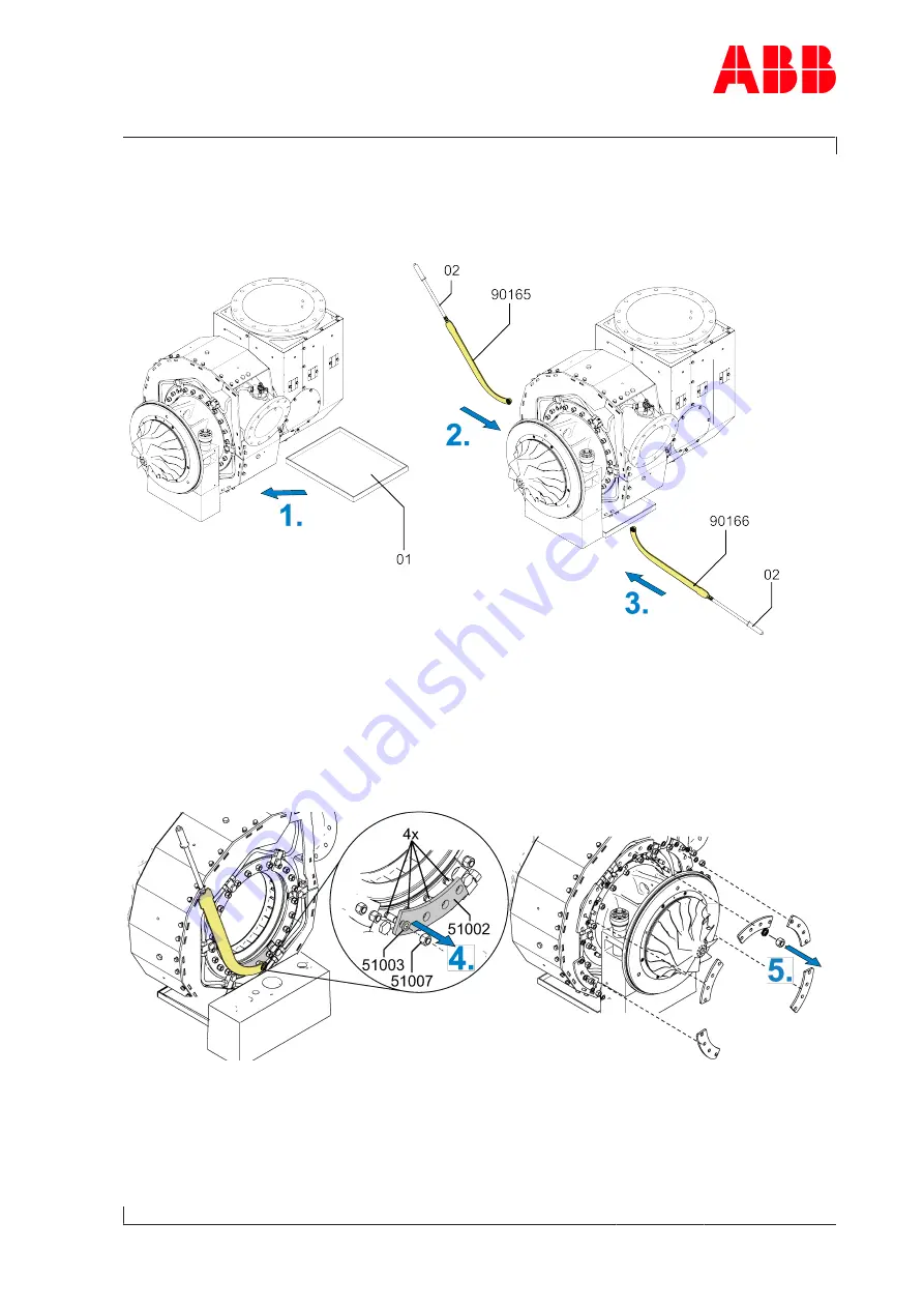 ABB A150-M66 Operation Manual Download Page 165