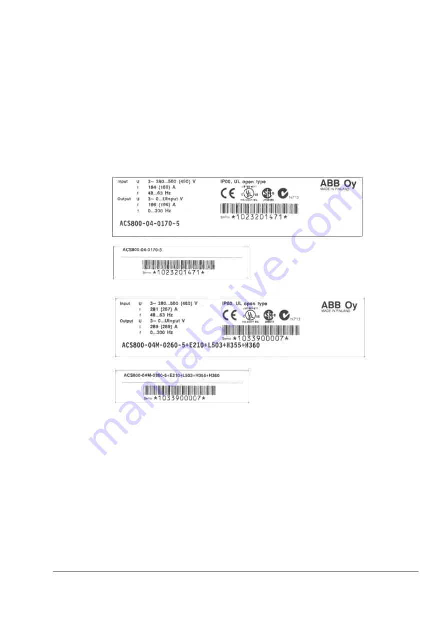 ABB ACS800-04 Hardware Manual Download Page 25