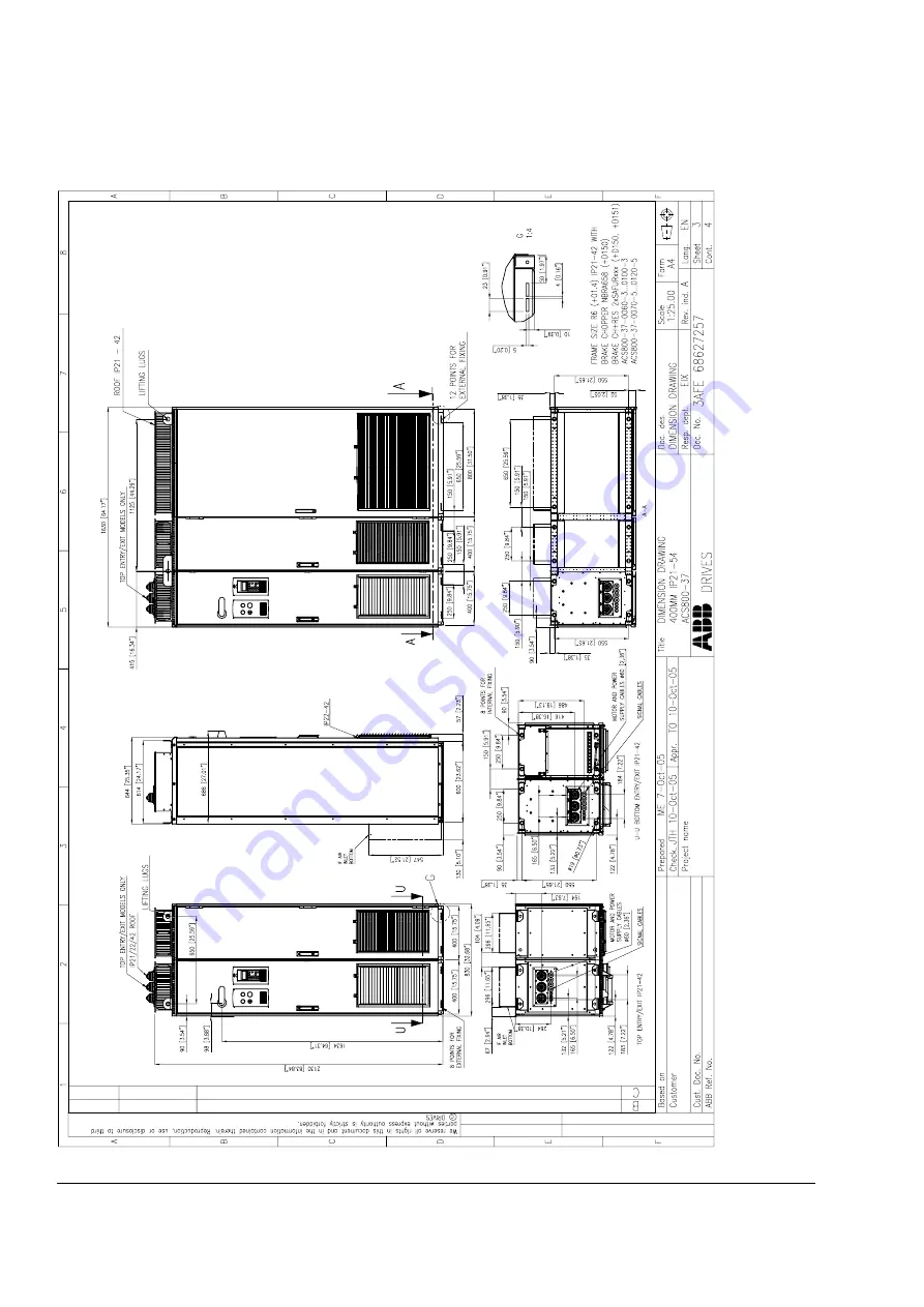 ABB ACS800-37-0060-3 Hardware Manual Download Page 148