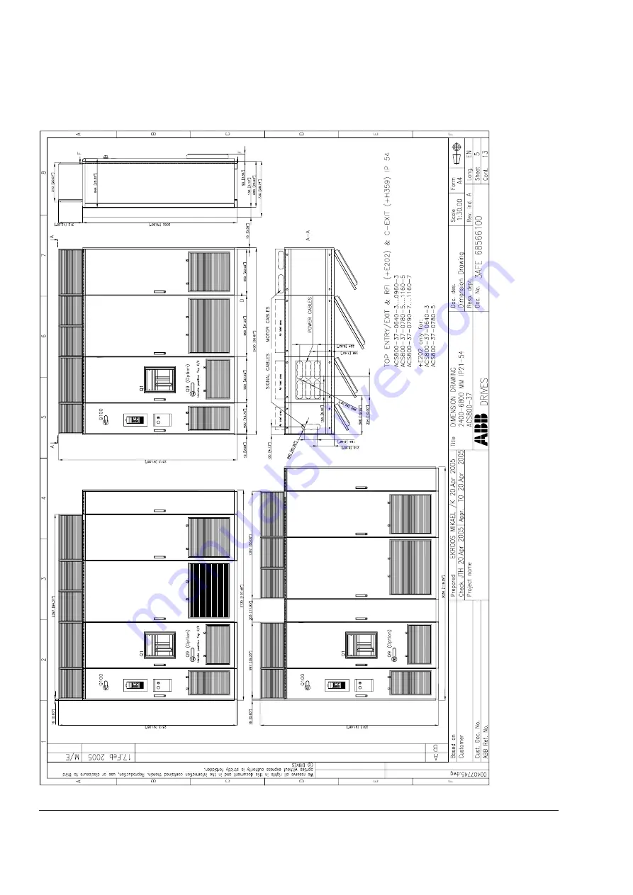 ABB ACS800-37-0060-3 Скачать руководство пользователя страница 174