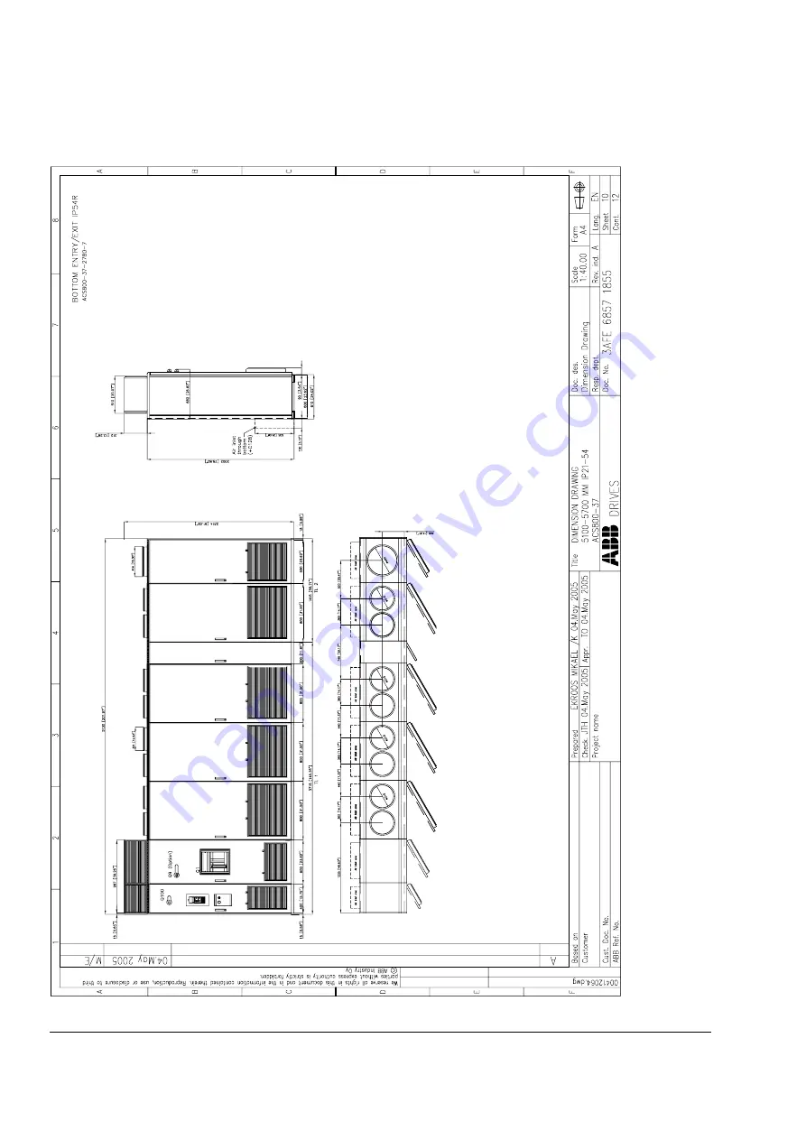 ABB ACS800-37-0060-3 Hardware Manual Download Page 204