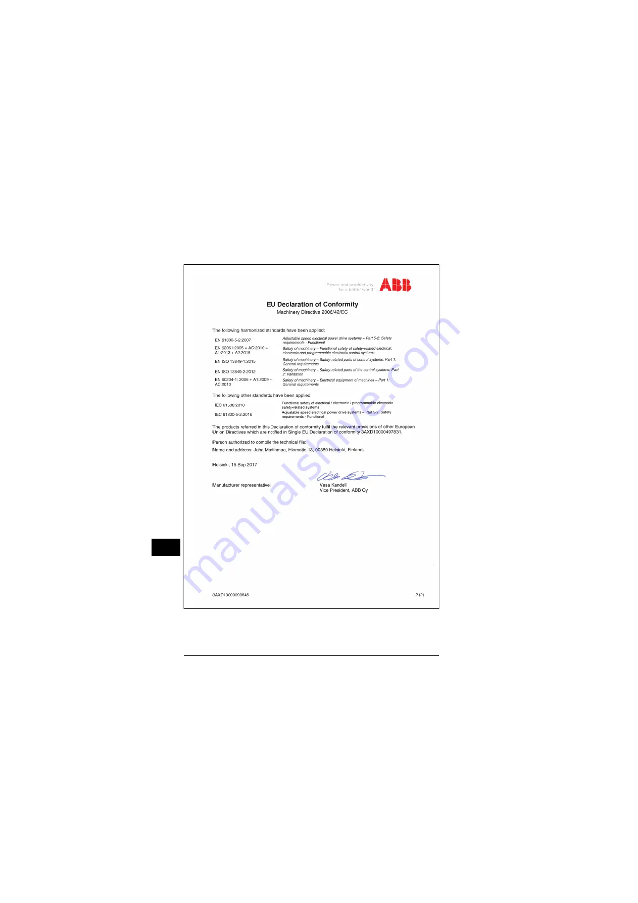 ABB ACS880-31 Скачать руководство пользователя страница 112