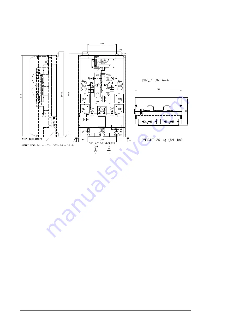 ABB ACS880-604LC Hardware Manual Download Page 84