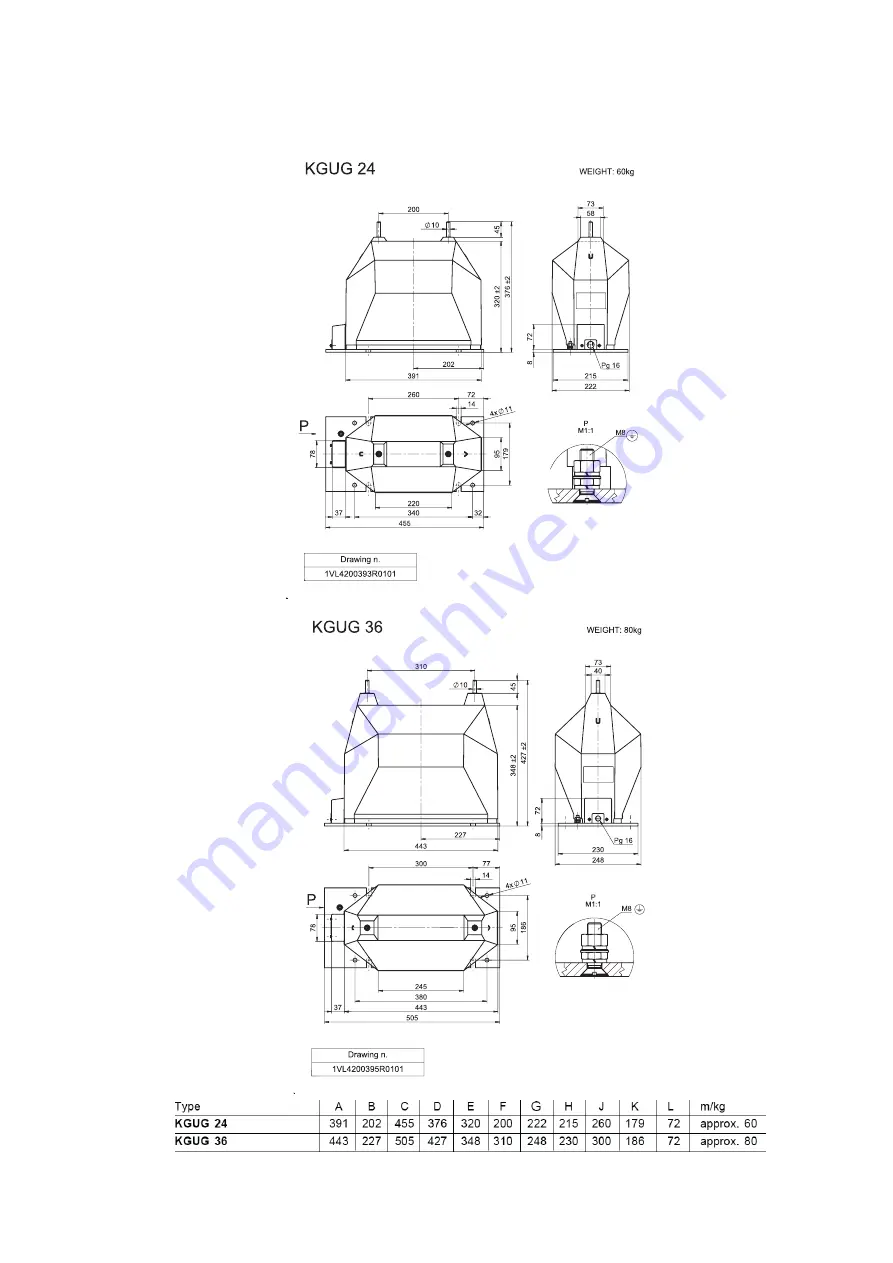 ABB BB 103 Instructions For Installation, Use And Maintenance Manual Download Page 44