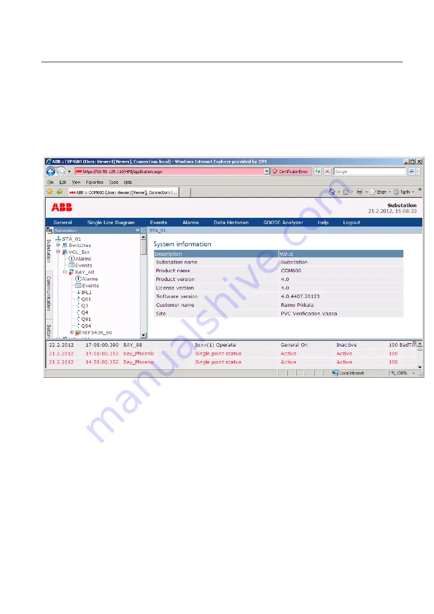 ABB COM600 series Data Historian Operator'S Manual Download Page 13