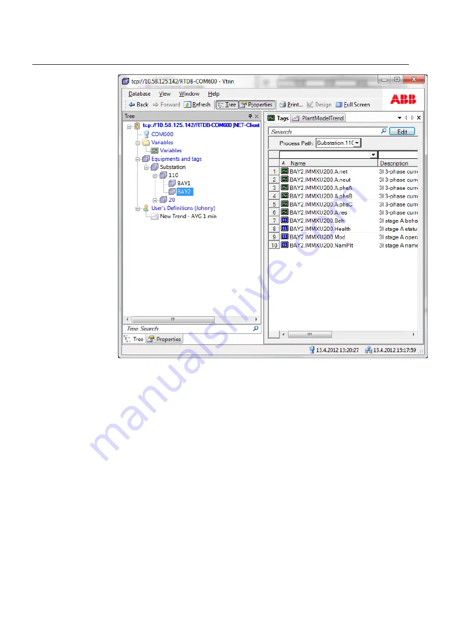 ABB COM600 series Data Historian Operator'S Manual Download Page 16