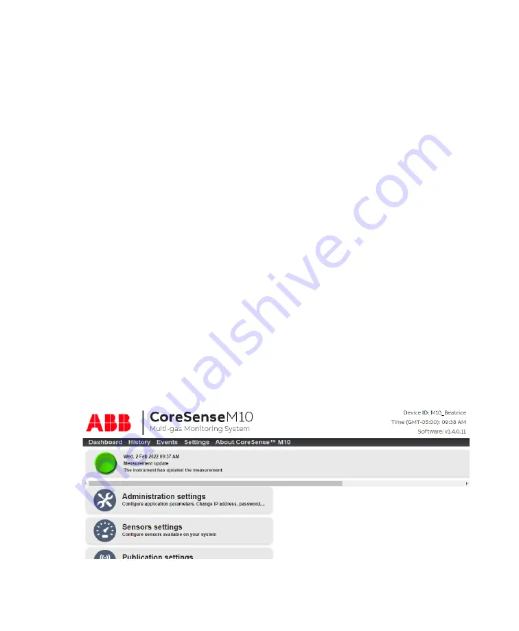 ABB CoreSense M10 User Manual Download Page 9