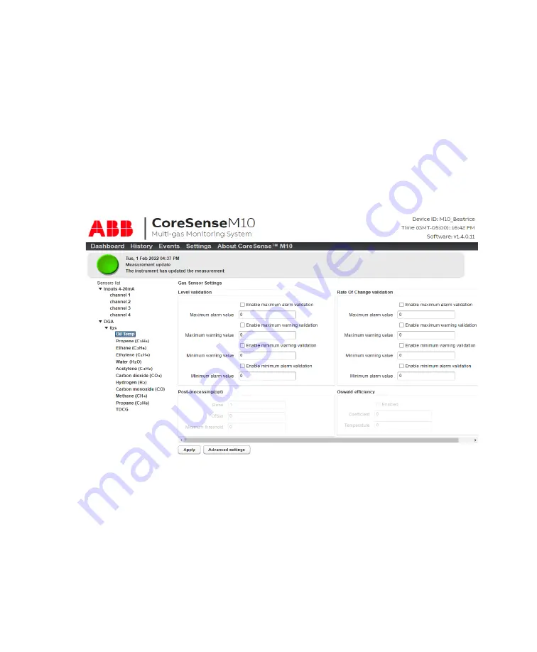 ABB CoreSense M10 User Manual Download Page 32