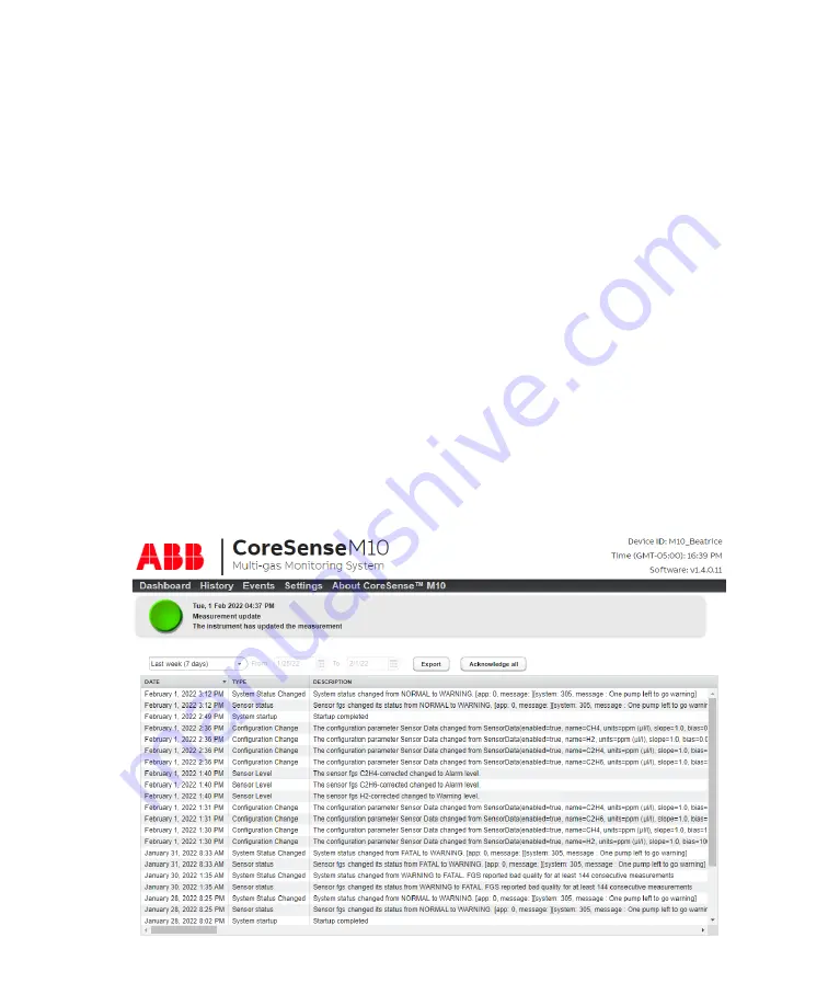 ABB CoreSense M10 User Manual Download Page 37