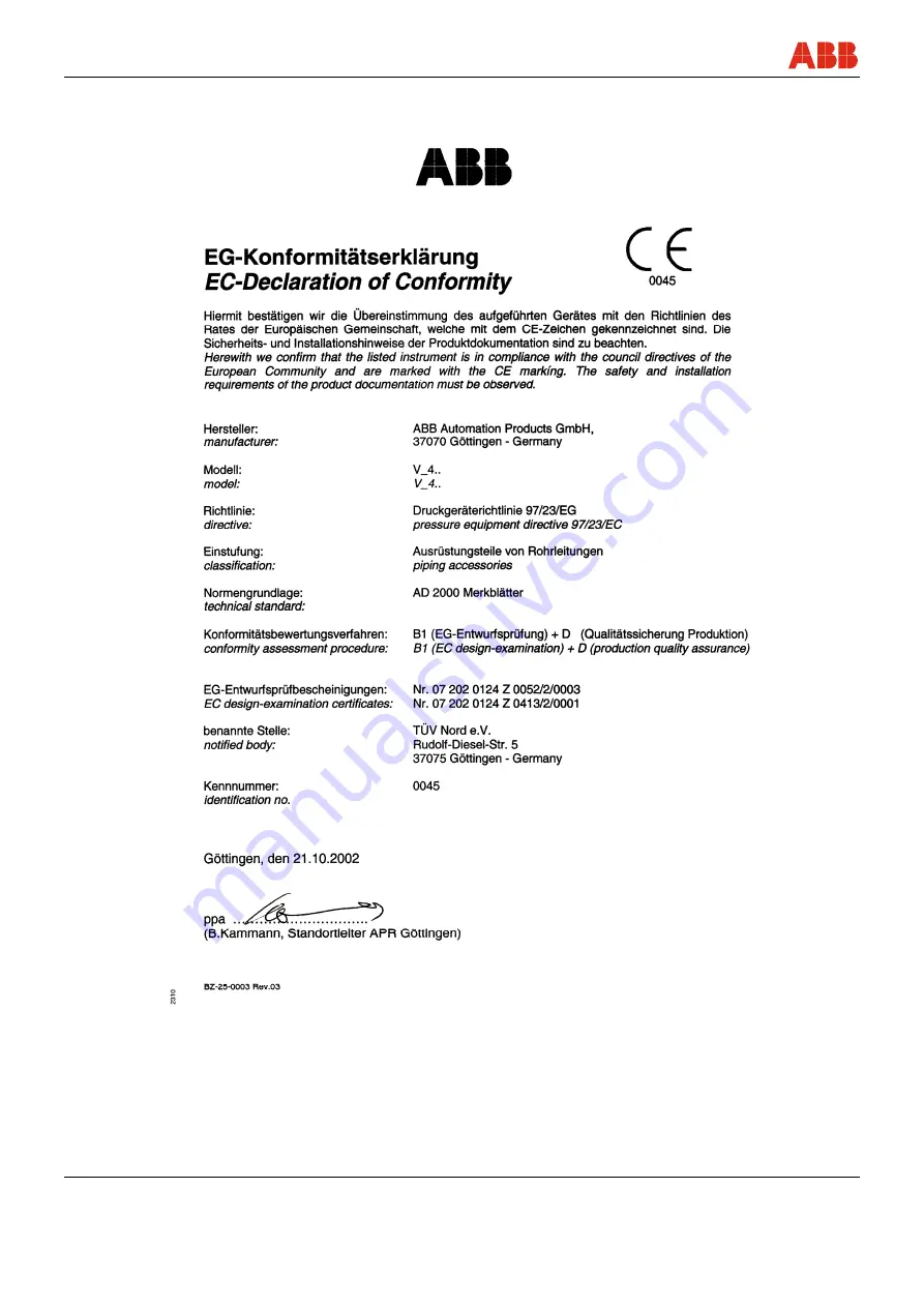 ABB FS4000-SR4 Operating Instruction Download Page 128