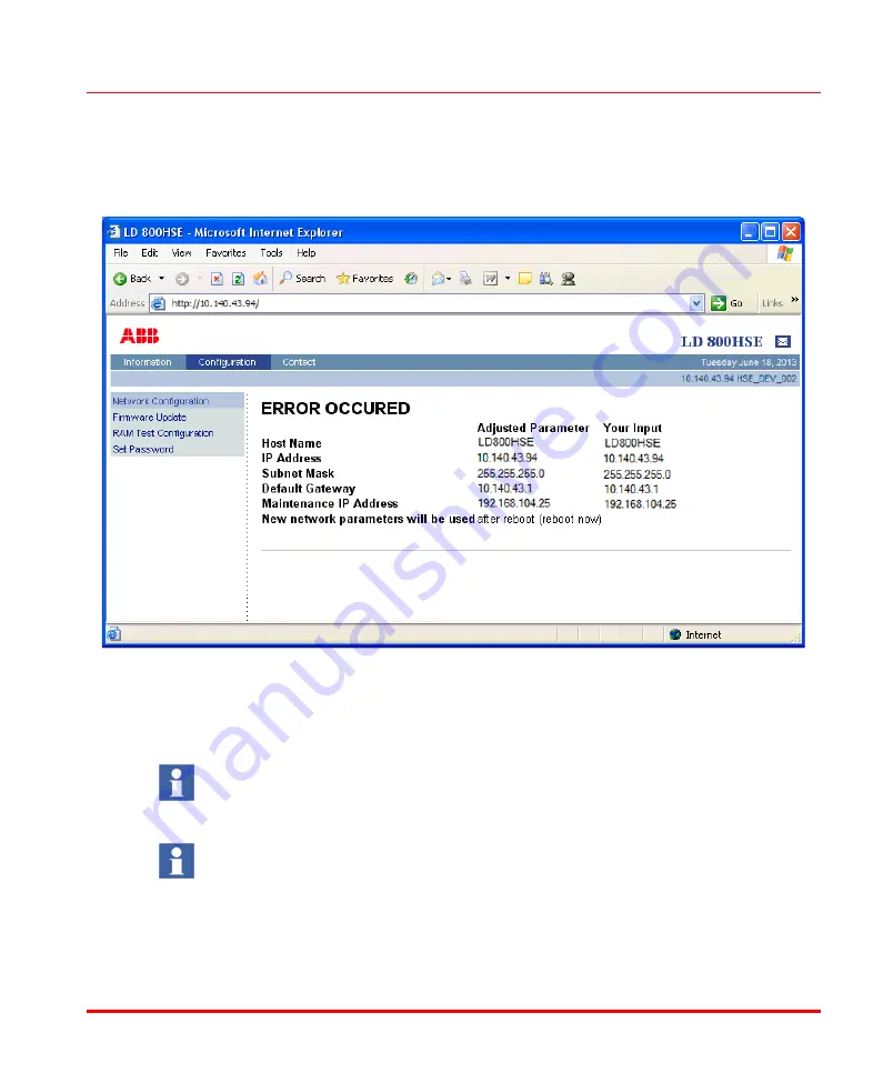 ABB LD 800HSE Manual Download Page 63