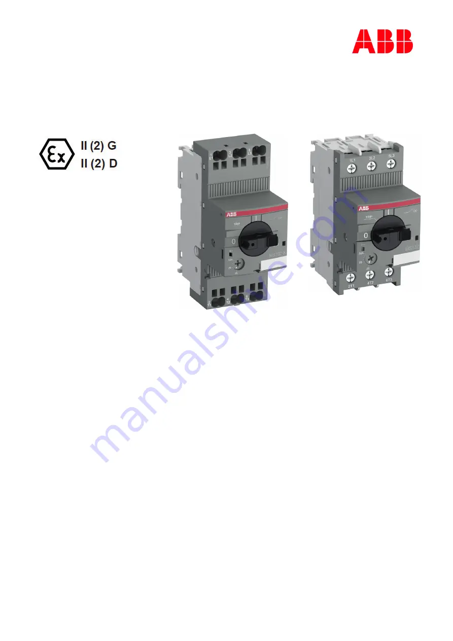 ABB MS132 Operating Instructions Manual Download Page 1