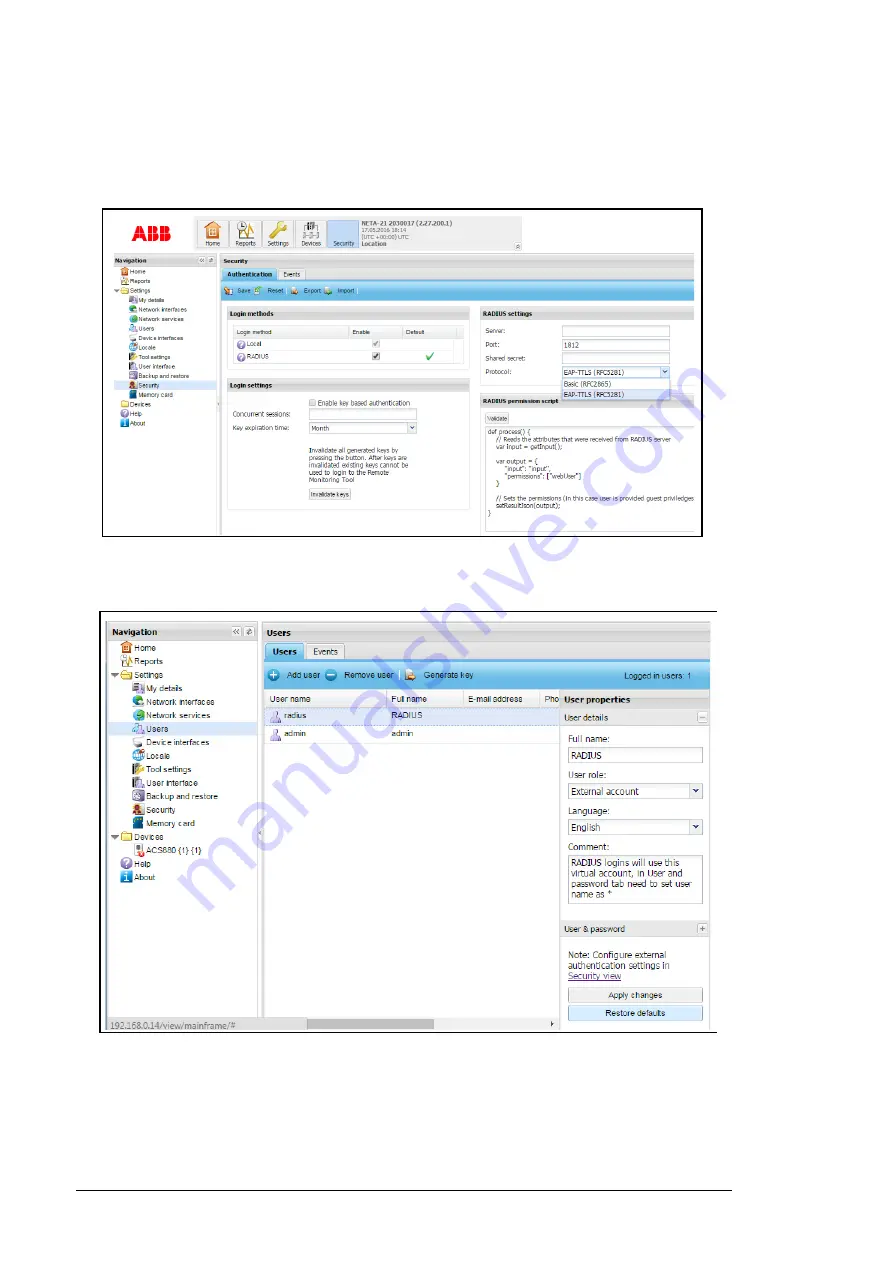 ABB NETA-21 User Manual Download Page 164