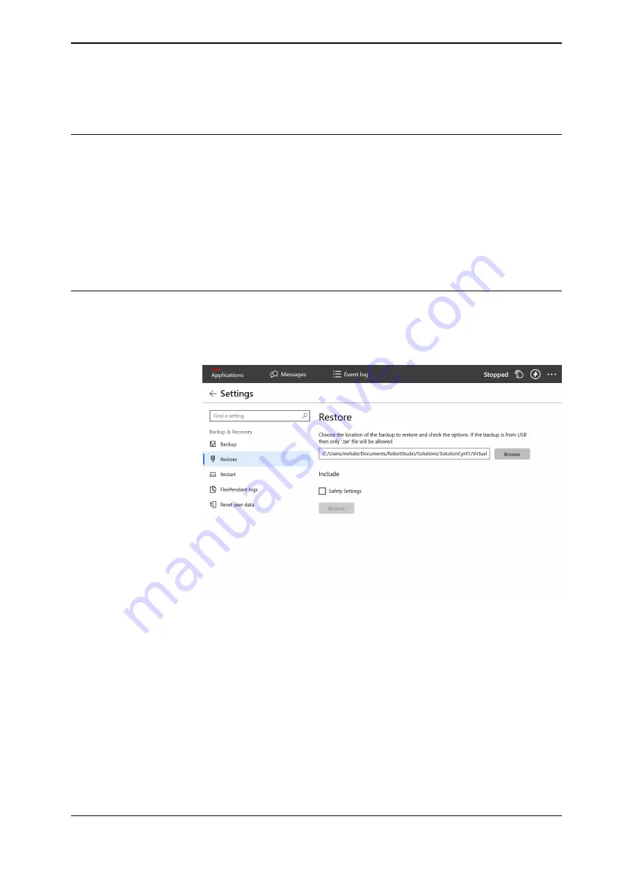 ABB OmniCore C30 Operating Manual Download Page 225