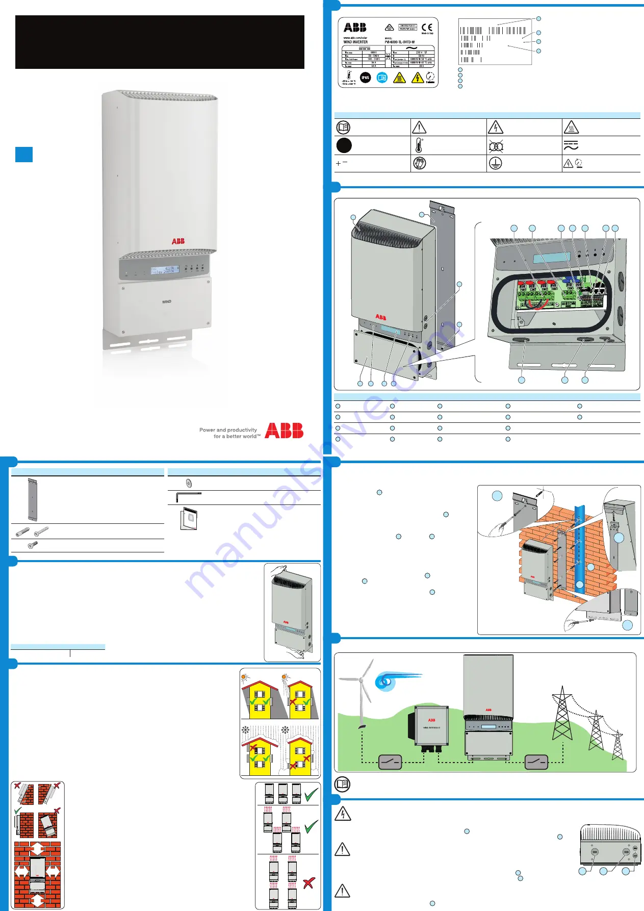 ABB PVI-6000-TL-OUTD-W Quick Installation Manual Download Page 1