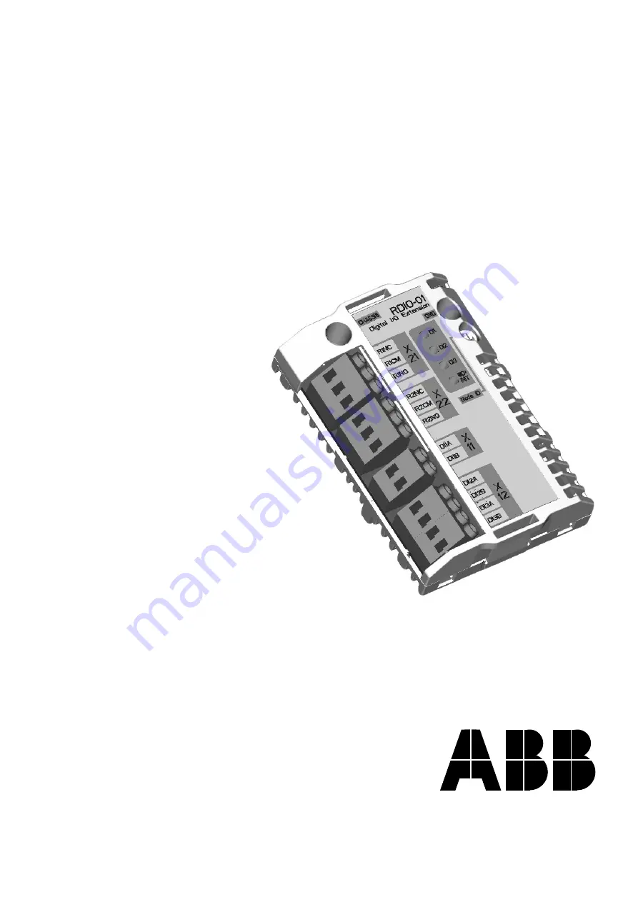 ABB RDIO-01 Скачать руководство пользователя страница 1