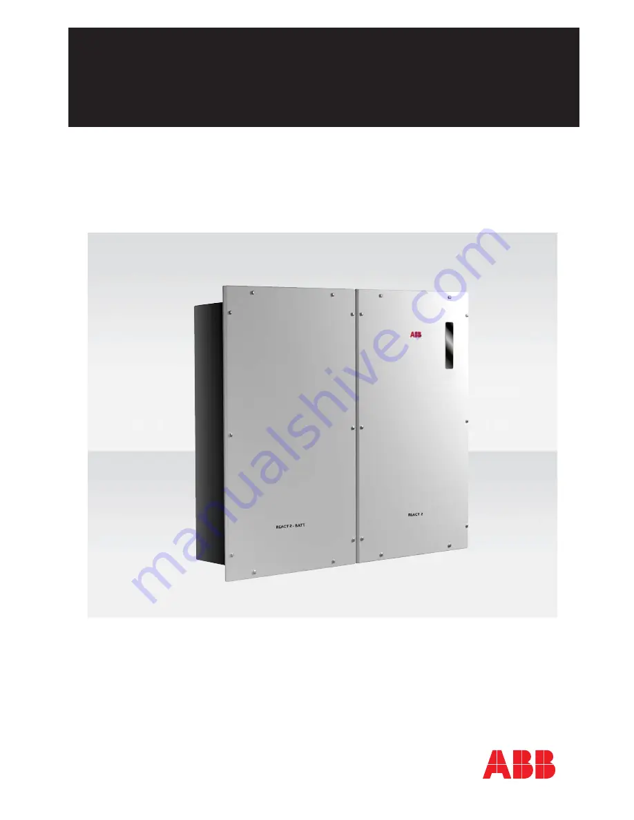 ABB REACT 2 Series Product Manual Download Page 1