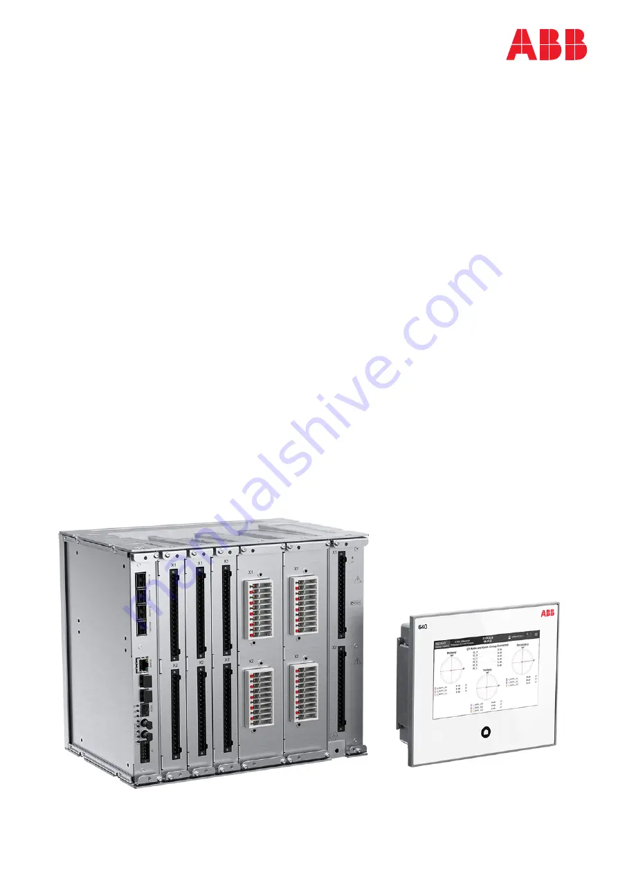 ABB RELION REX640 Technical Manual Download Page 1