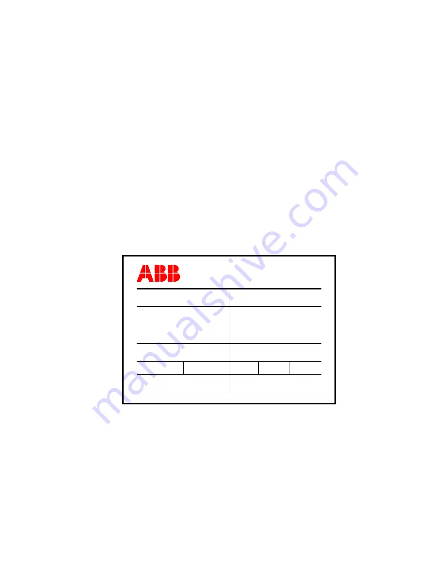 ABB TPL67-C36 Operation Manual Download Page 1