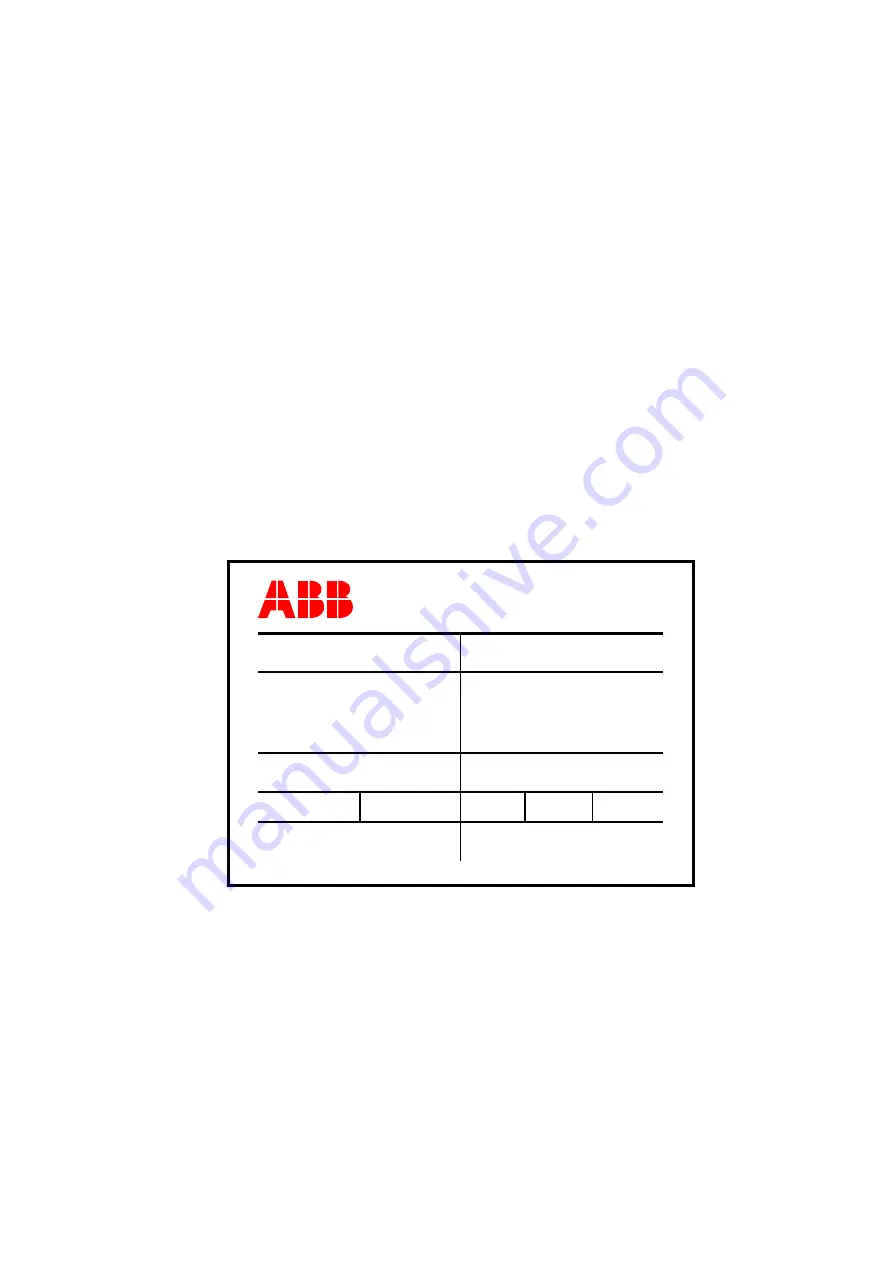 ABB TPS 52D01 Operation Manual Download Page 1