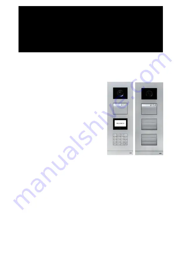 ABB Welcome M 5102 DN Series User Manual Download Page 209