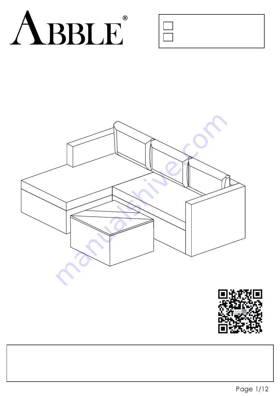 Abble 300312-BL Quick Start Manual Download Page 1