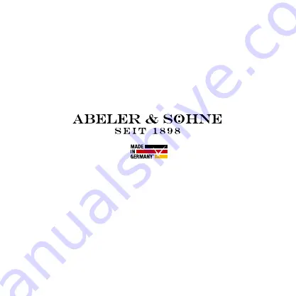 Abeler & Söhne 1141 Guarantee Certificate/Instructions Of Use Download Page 41