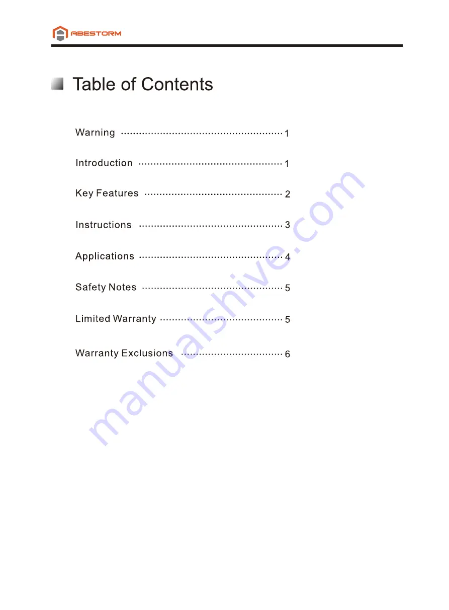 Abestorm Filteair HEPA V1 User Manual Download Page 2