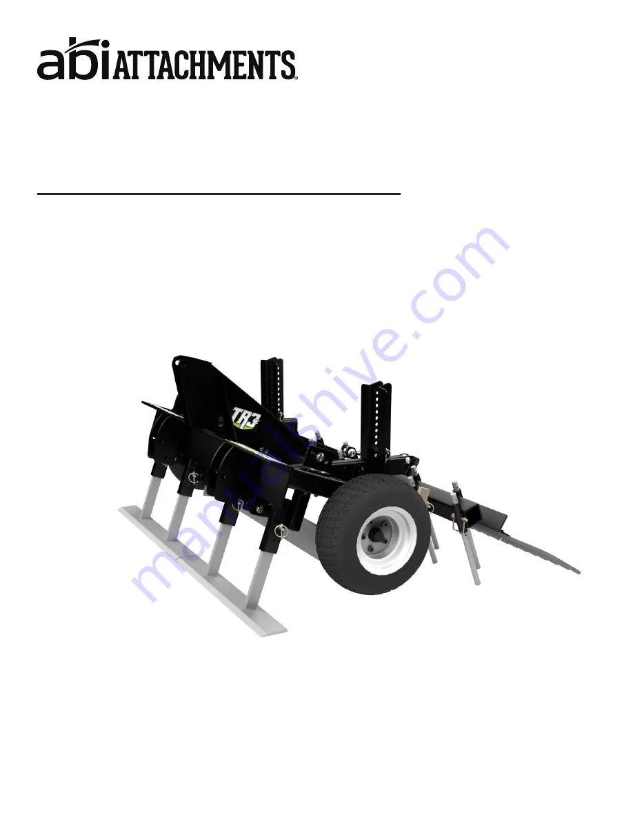 ABI Attachments TR3-E Series Owner'S Manual Download Page 1