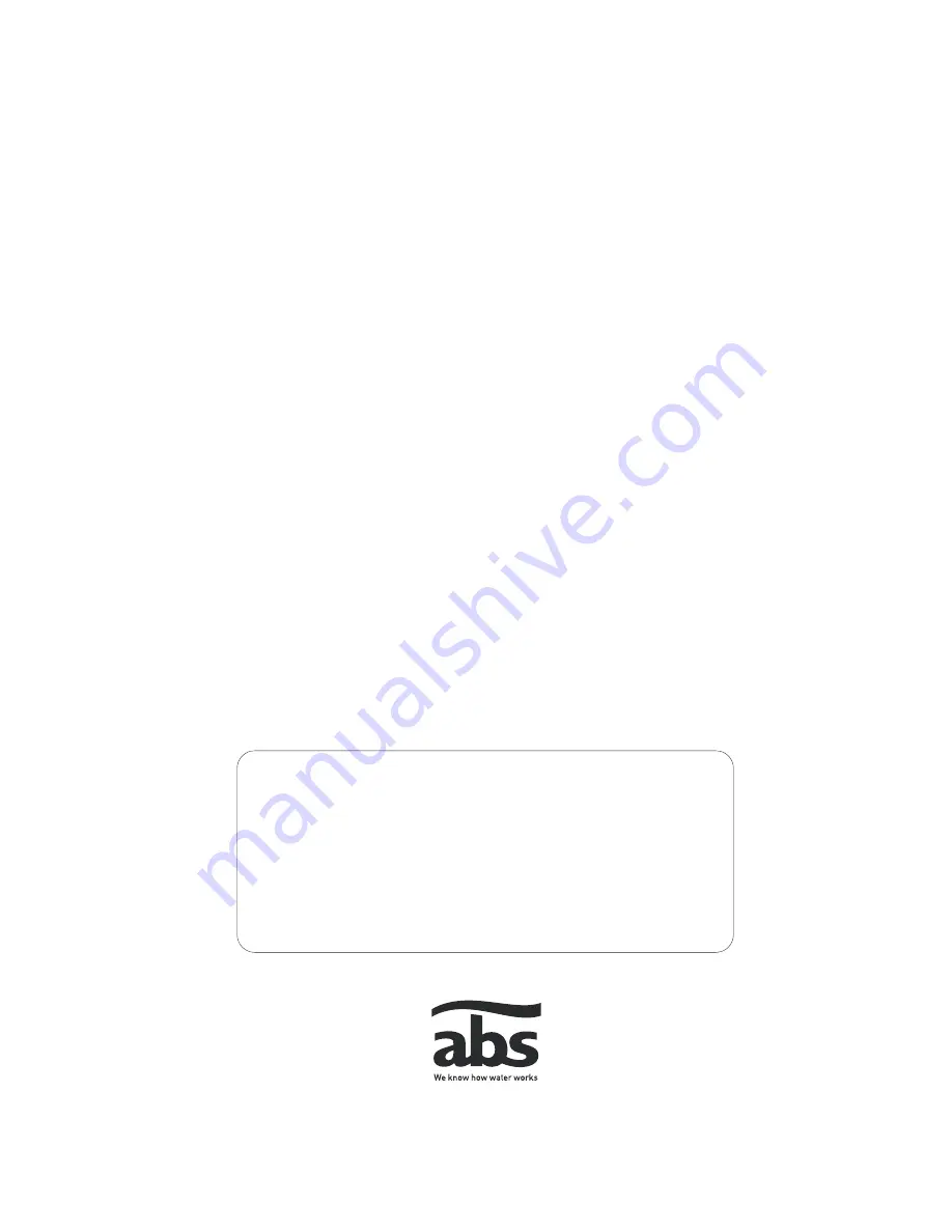 ABS AS 0530 Installation And Operating Instructions Manual Download Page 14