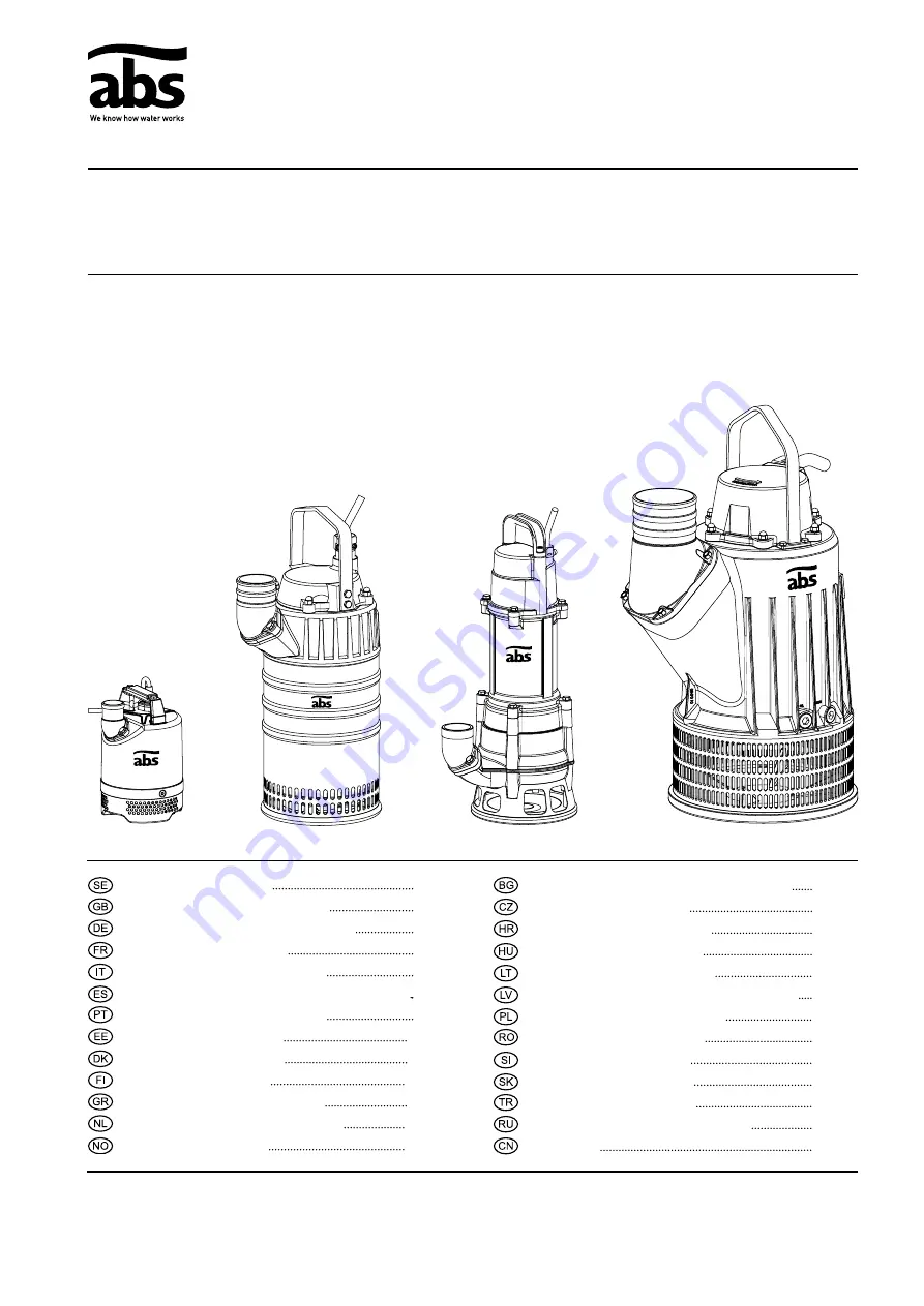 ABS J 12 Starting And Operating Instructions Download Page 1