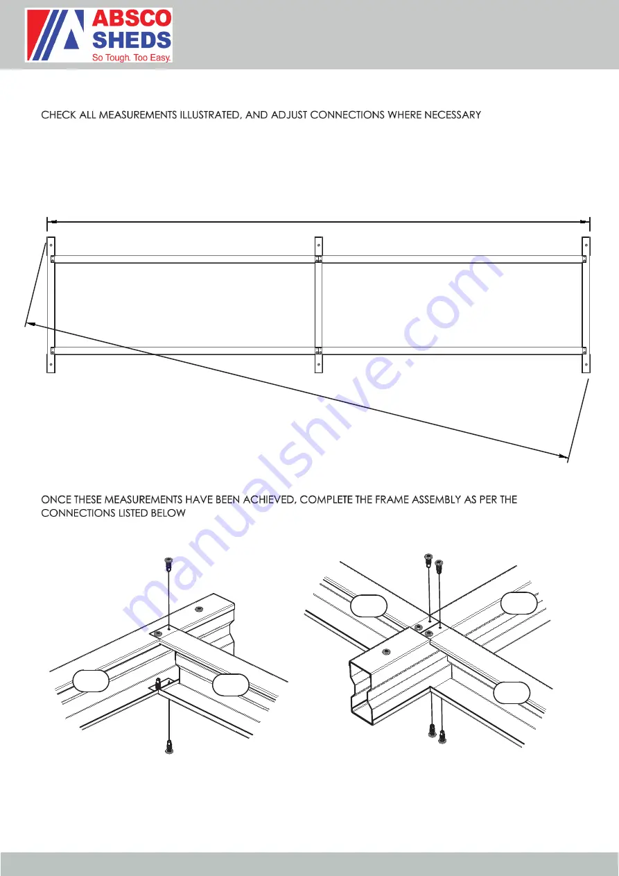 ABSCO SHEDS 30081LK-PTX Instruction Manual Download Page 13