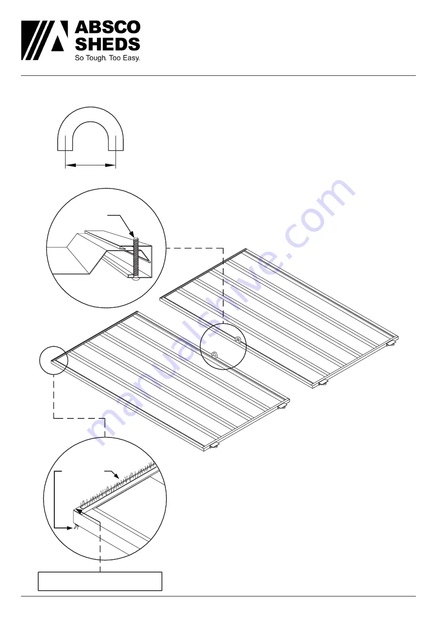 ABSCO SHEDS 30082EK Instruction Manual Download Page 14