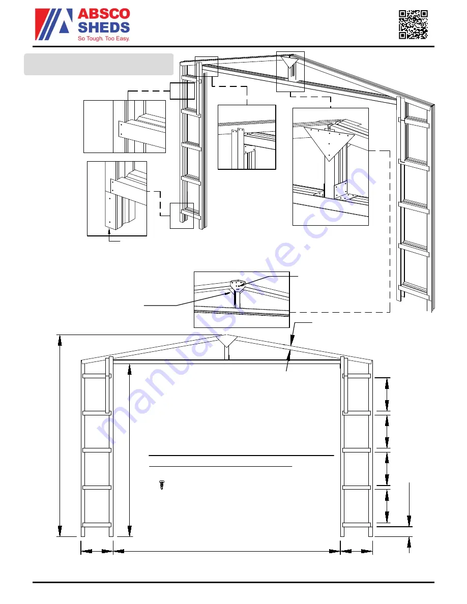 ABSCO SHEDS 3060HG Assembly Instruction Manual Download Page 27