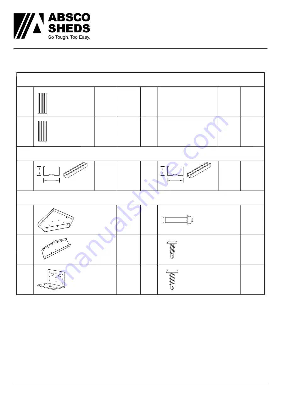 ABSCO SHEDS 45232HK Manual Download Page 7