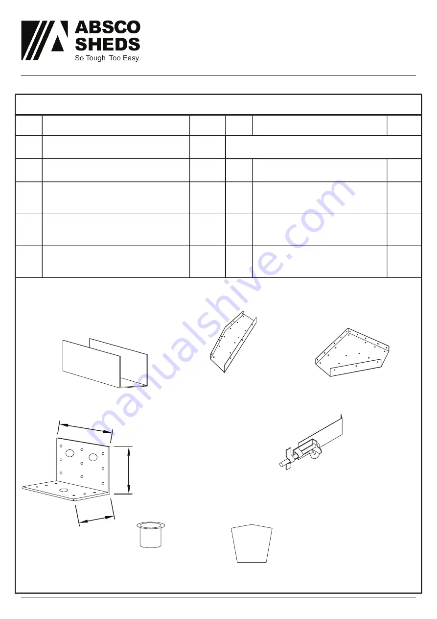 ABSCO SHEDS CG56552N2 Assembly & Instruction Manual Download Page 8