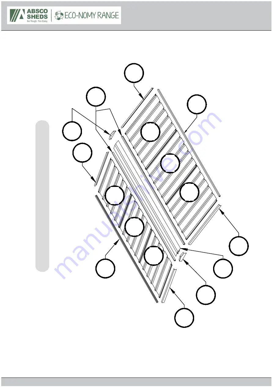 ABSCO SHEDS ECO J23151GECOK Скачать руководство пользователя страница 10