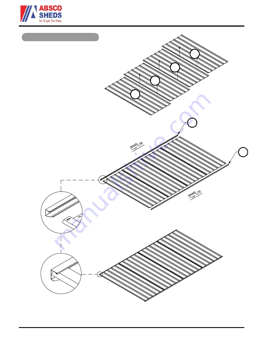 ABSCO SHEDS J30082SECO Assembly Instructions Manual Download Page 12