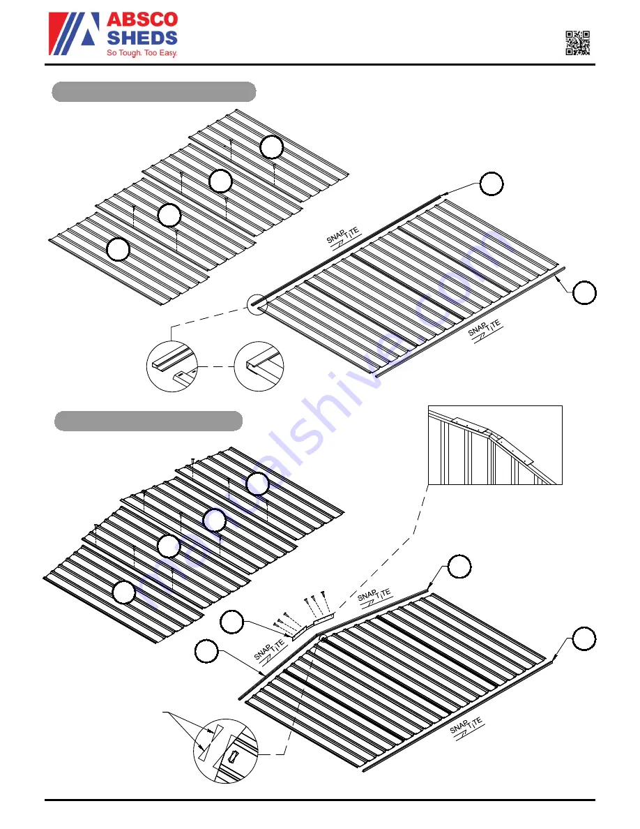 ABSCO SHEDS J30302G Assembly Instructions Manual Download Page 13