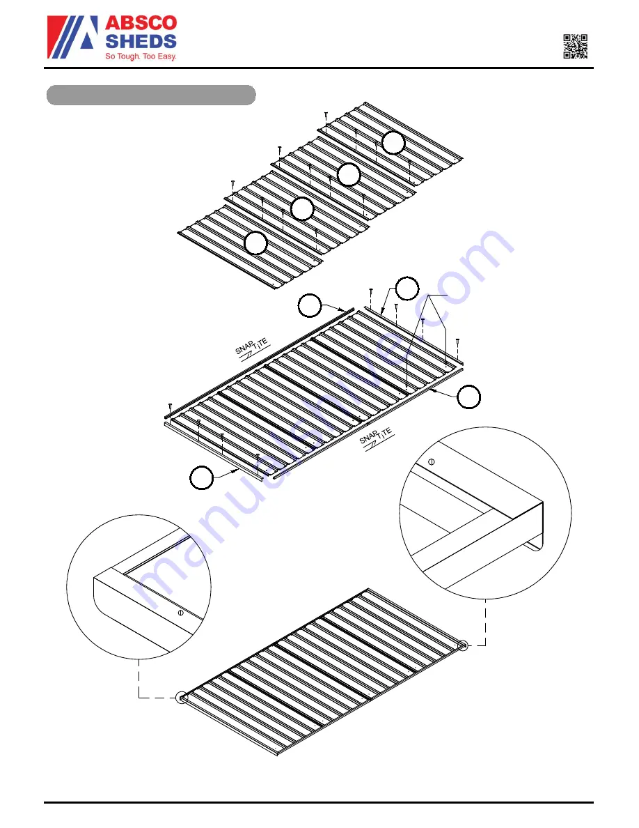 ABSCO SHEDS J30302G Assembly Instructions Manual Download Page 14