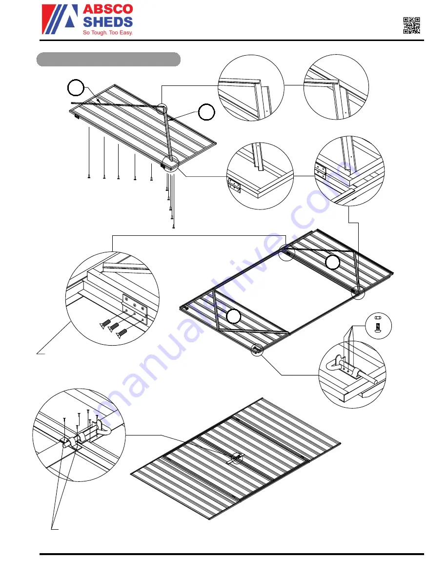 ABSCO SHEDS J30302G Assembly Instructions Manual Download Page 17