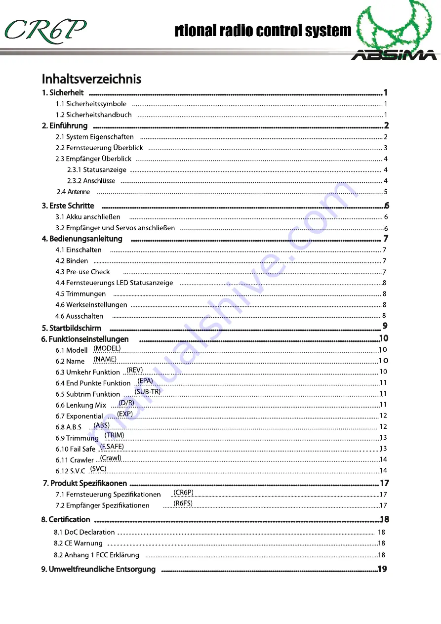 Absima CR6P Manual Download Page 3