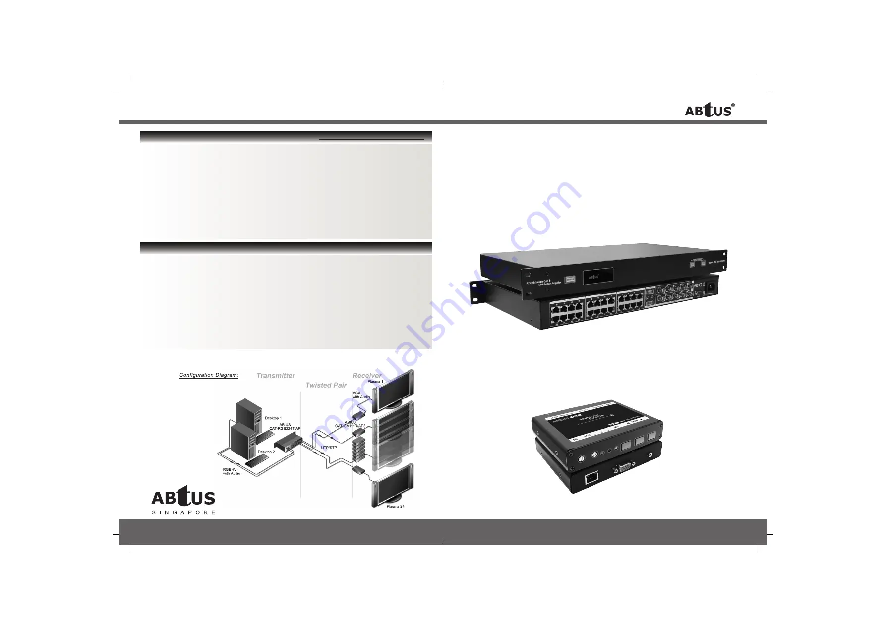 Abtus CAT-RGB Series User'S Operation Manual Download Page 1