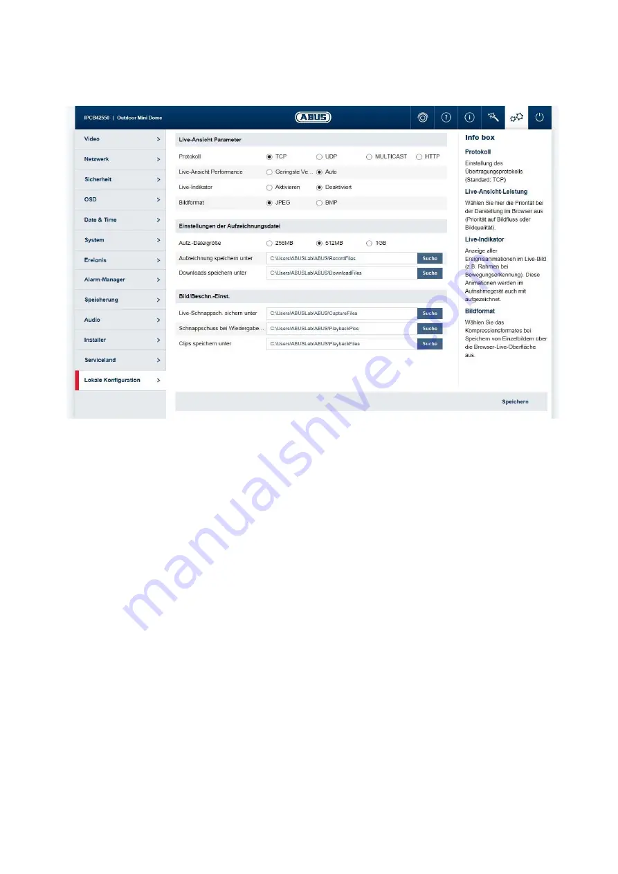 Abus IPCB62500 User Manual Software Download Page 52